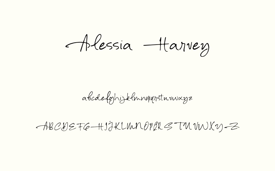 Alessia Harvey font