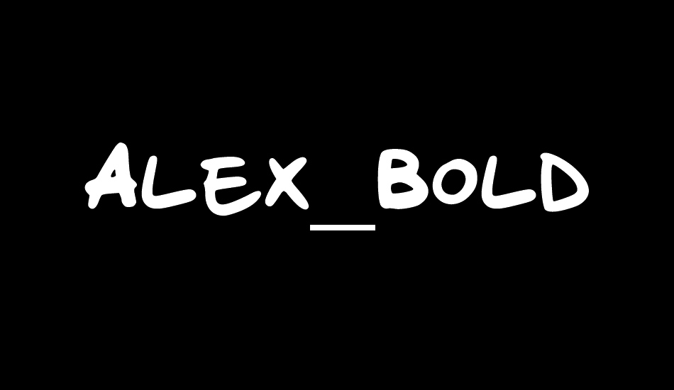 Alex_Bold font big