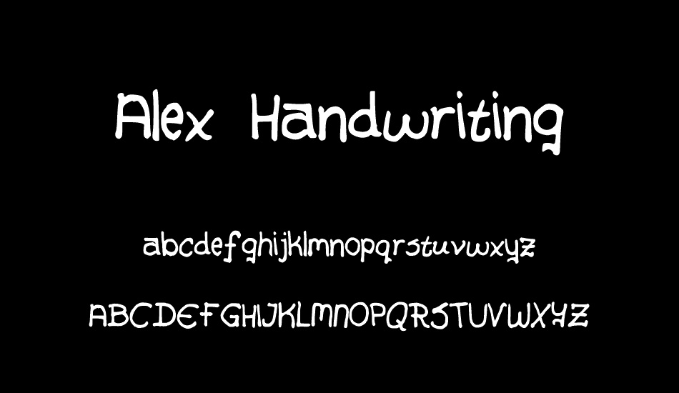 Alex Handwriting font