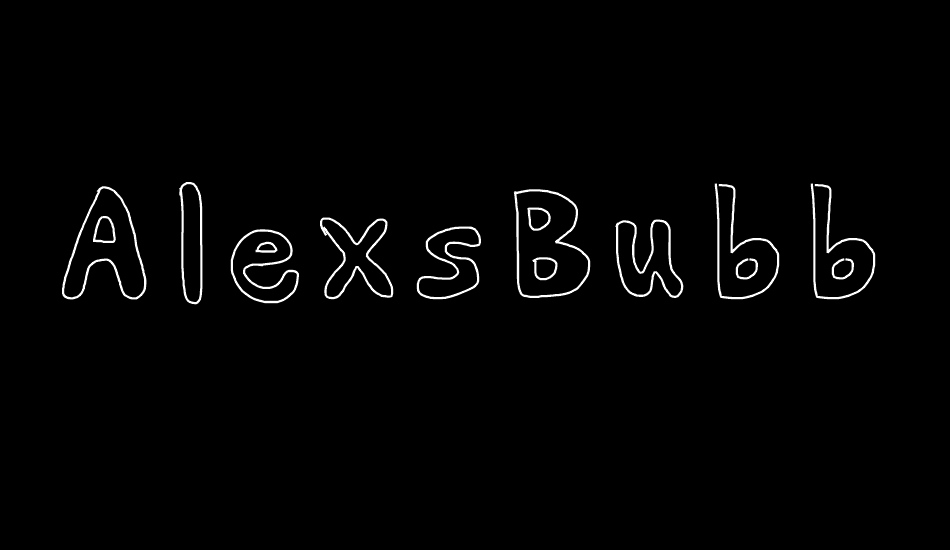 AlexsBubbles font big