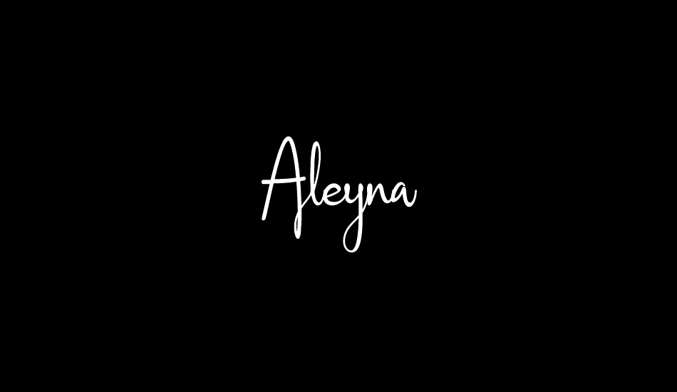 Aleyna font big