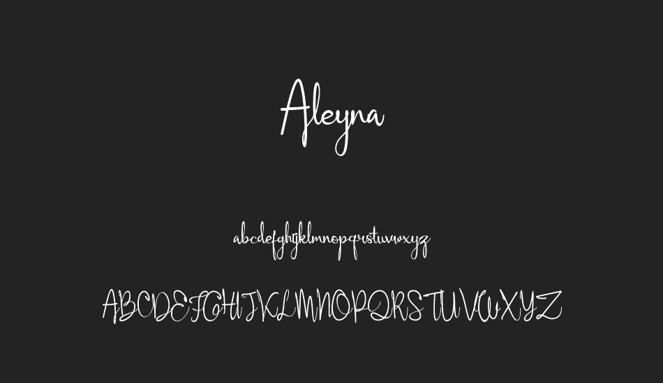 Aleyna font