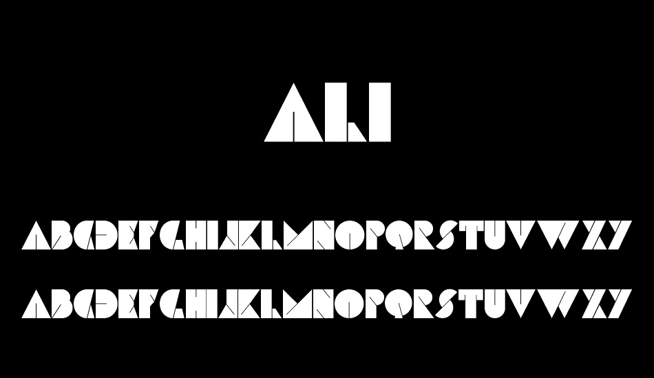 Ali font