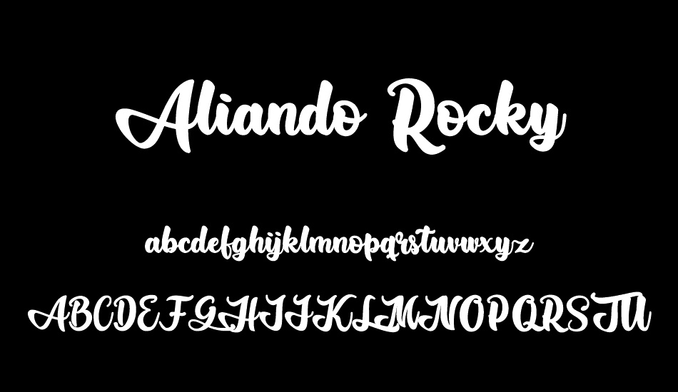 Aliando Rocky font