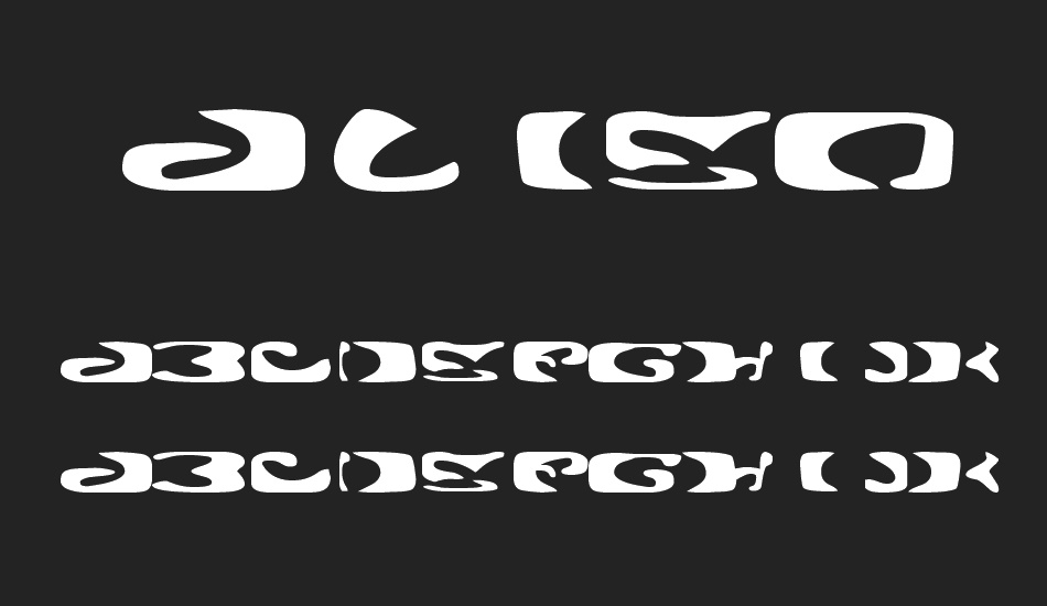 Alien Ghost 2 font