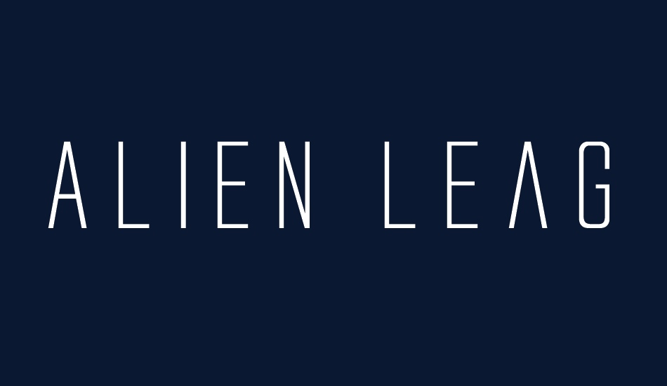 Alien League Expanded font big