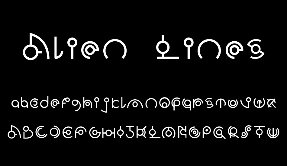 Alien Lines font