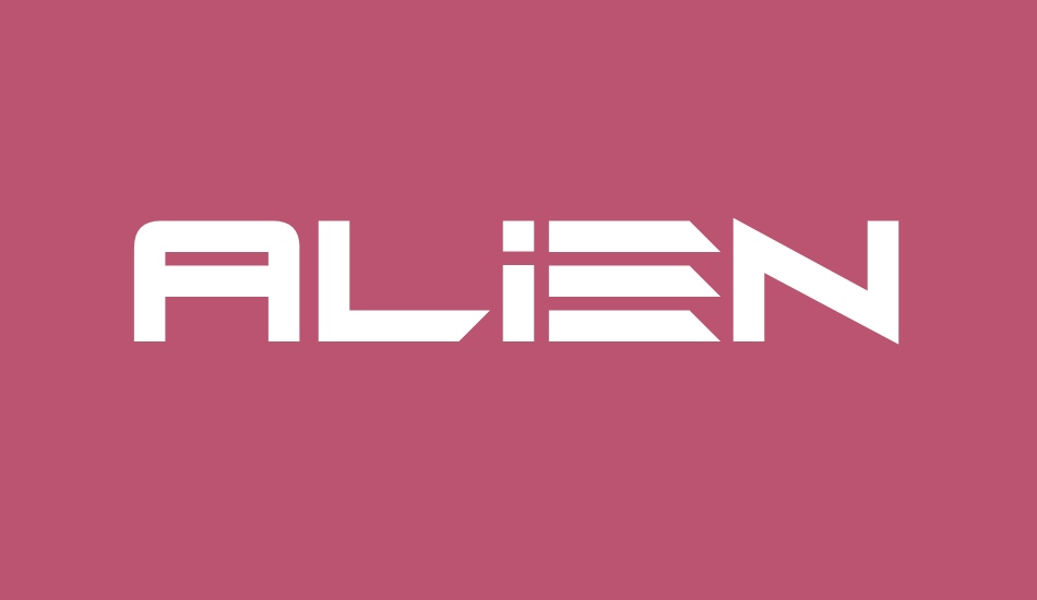 Alien Mine font big