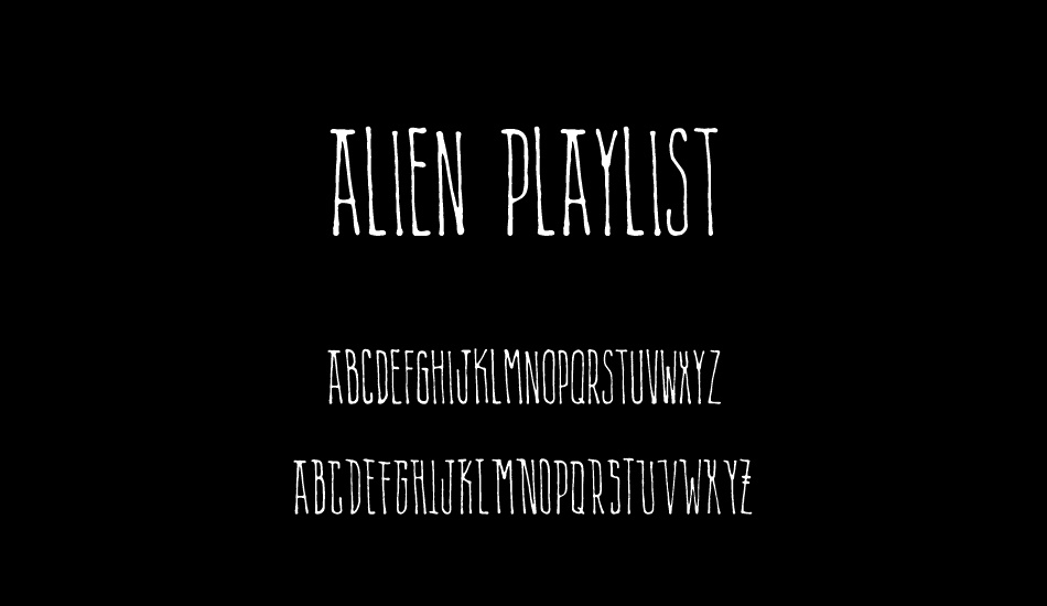 Alien Playlist font