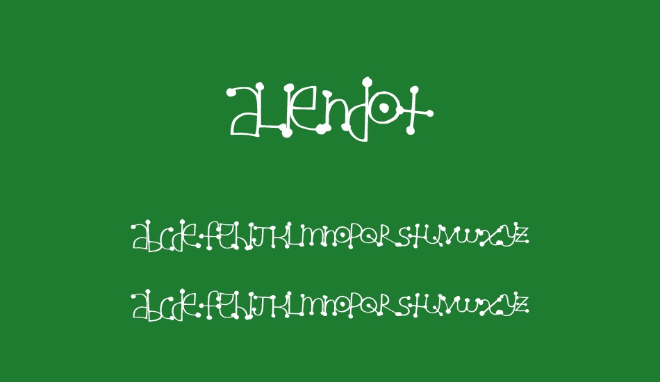 AlienDot font