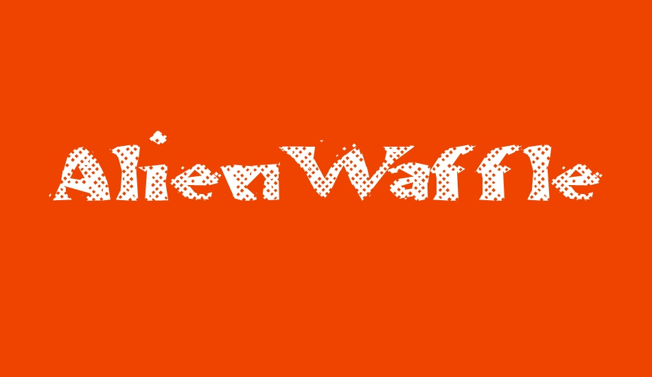 AlienWaffle font big