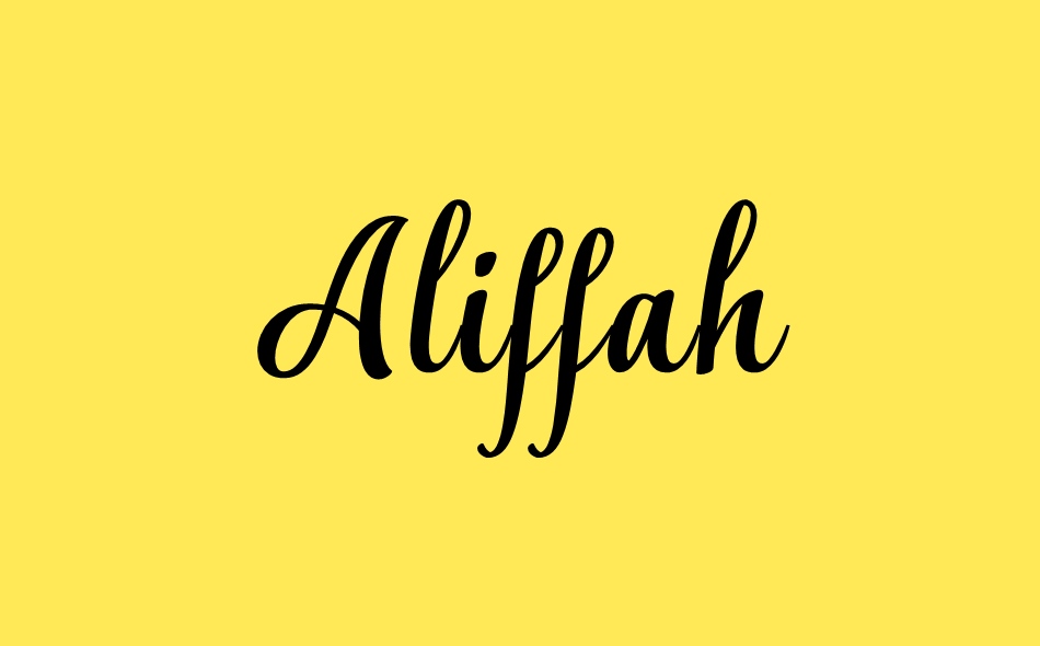 Aliffah font big