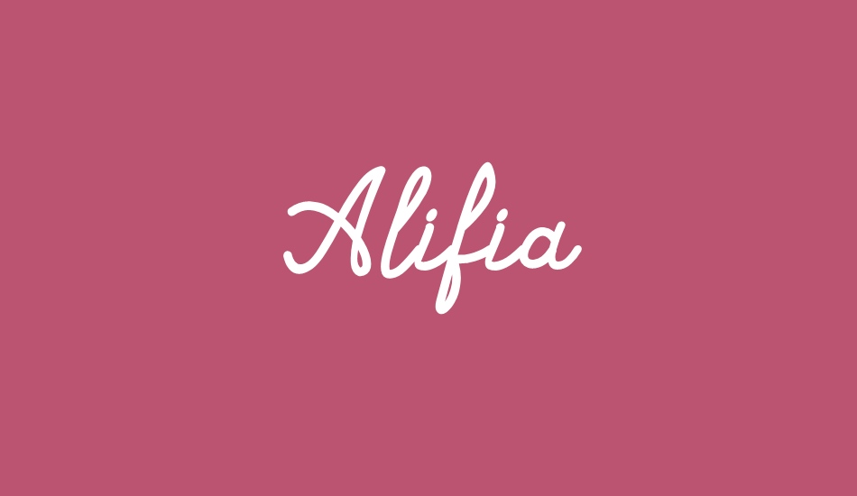 Alifia font big