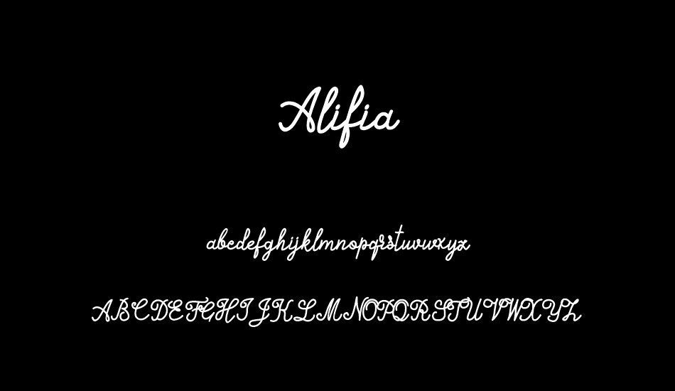 Alifia font