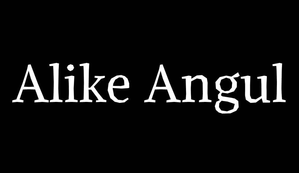 Alike Angular font big