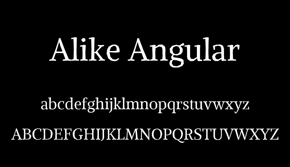 Alike Angular font