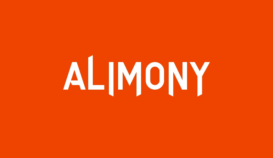 Alimony font big