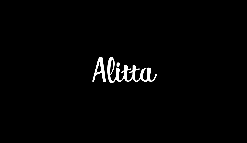 Alitta font big