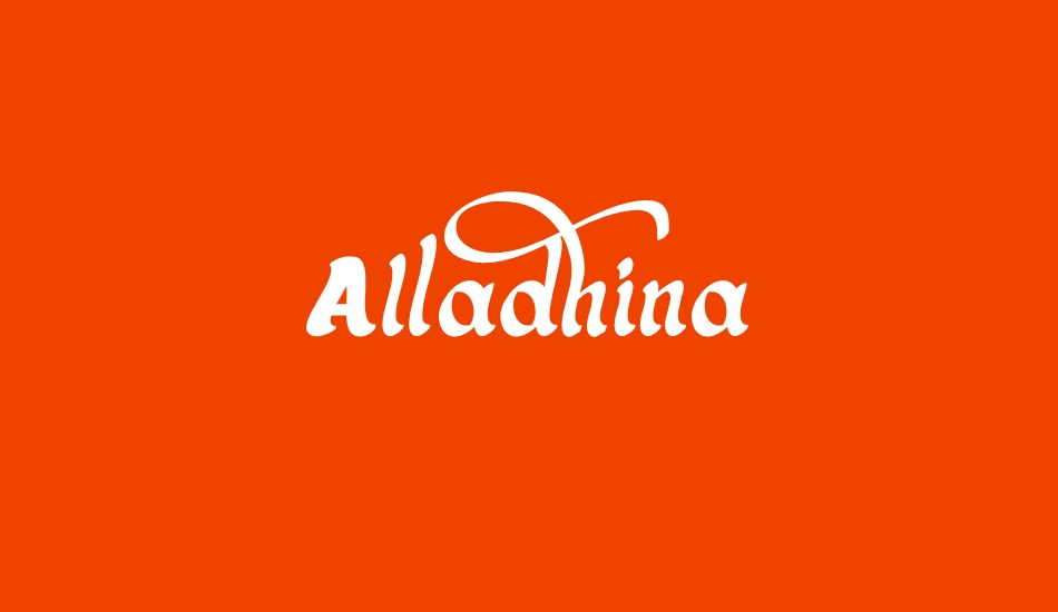 Alladhina font big