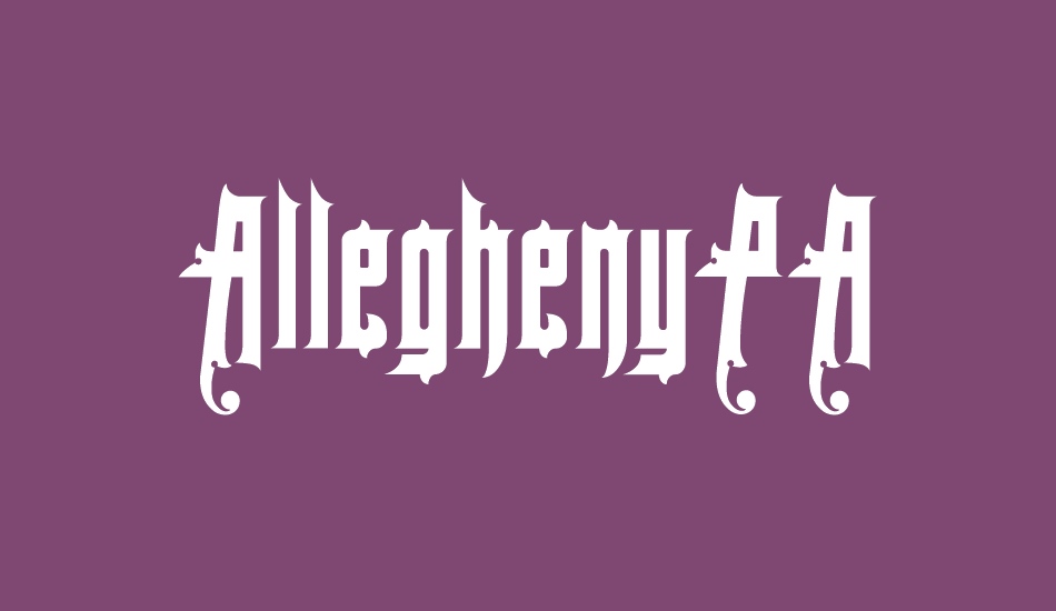 AlleghenyPA font big