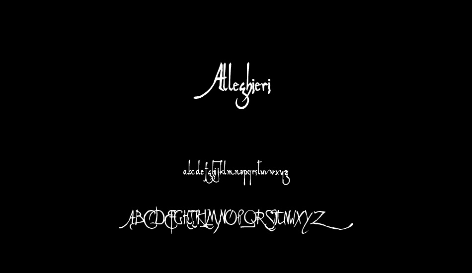 Alleghieri Demo font