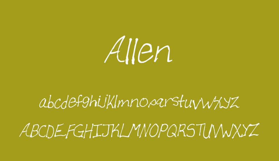 Allen font