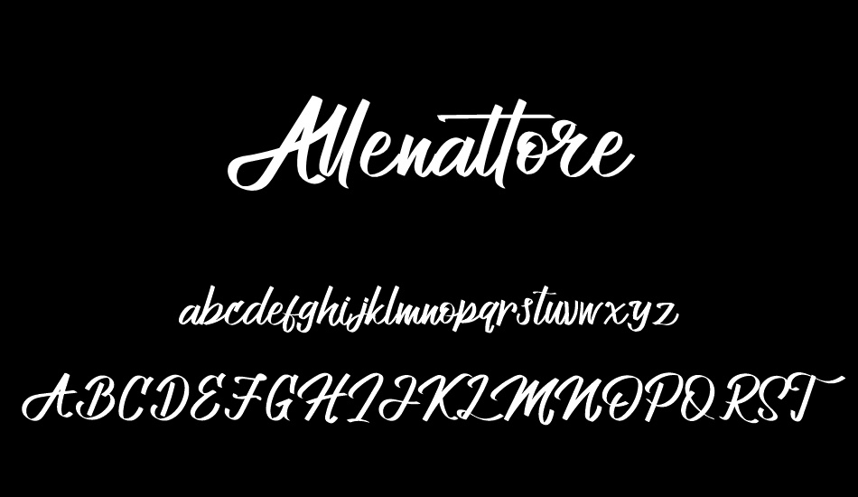 Allenattore font