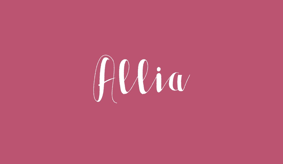 Allia font big