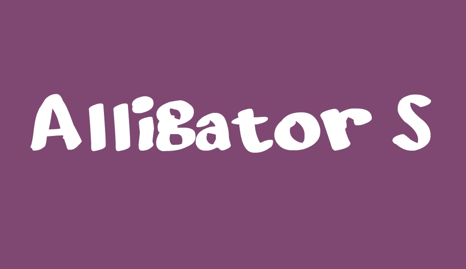 Alligator Soap font big