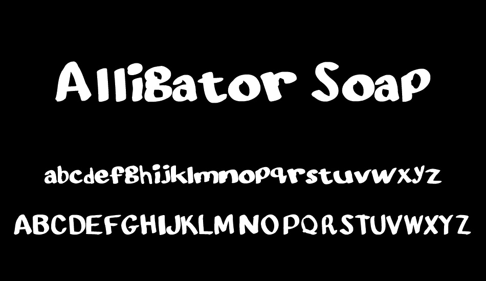 Alligator Soap font