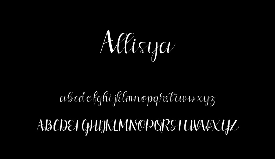 Allisya font