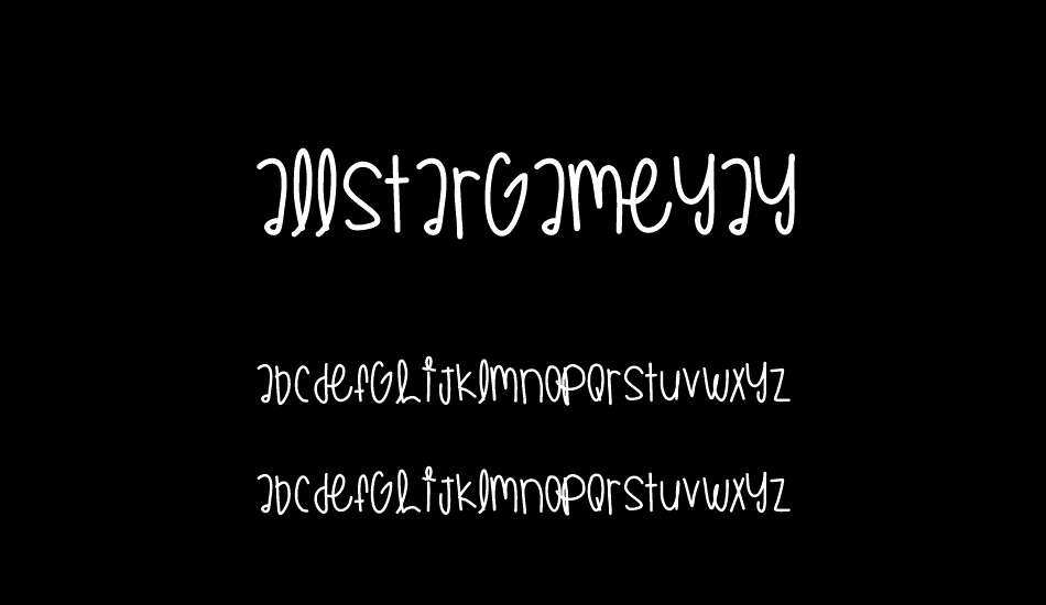 AllStarGameYay font