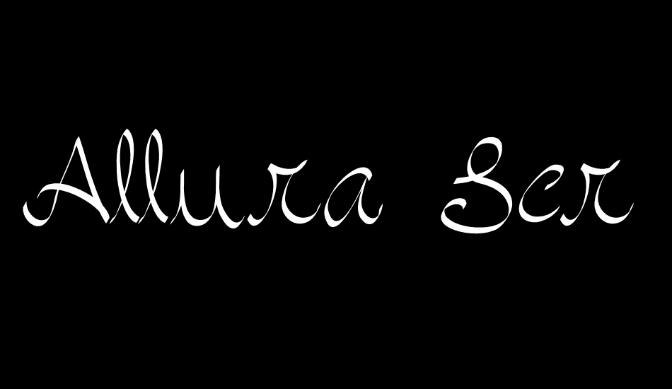 Allura Script font big