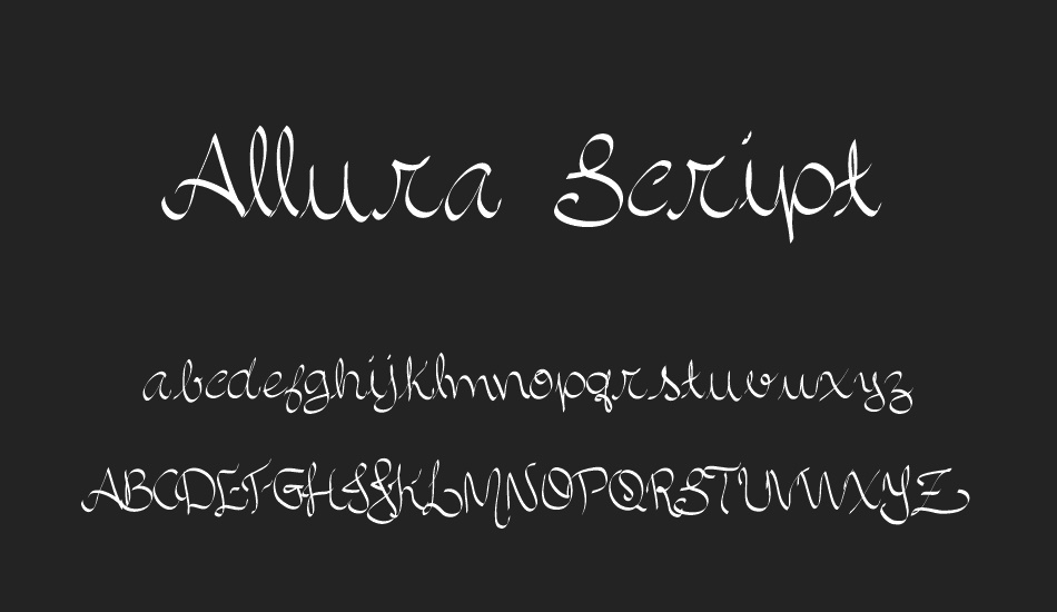 Allura Script font