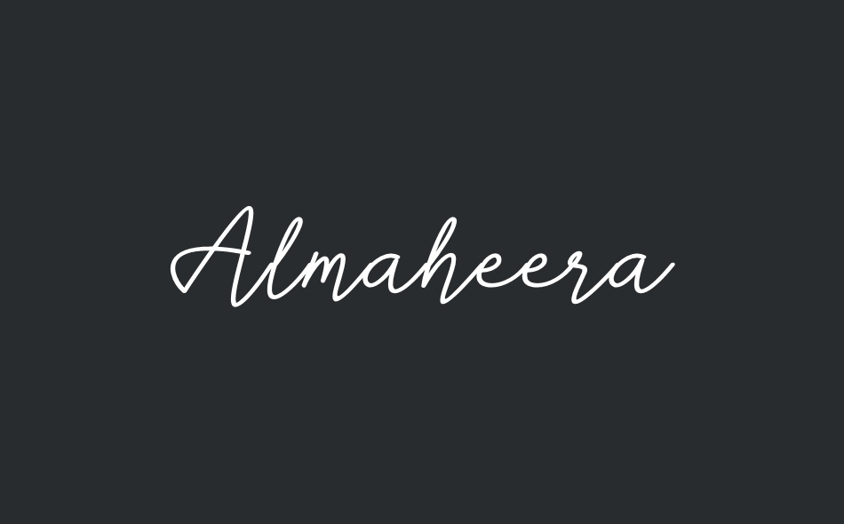 Almaheera font big