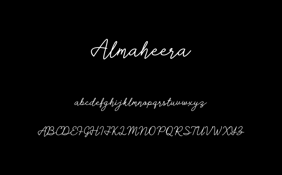 Almaheera font