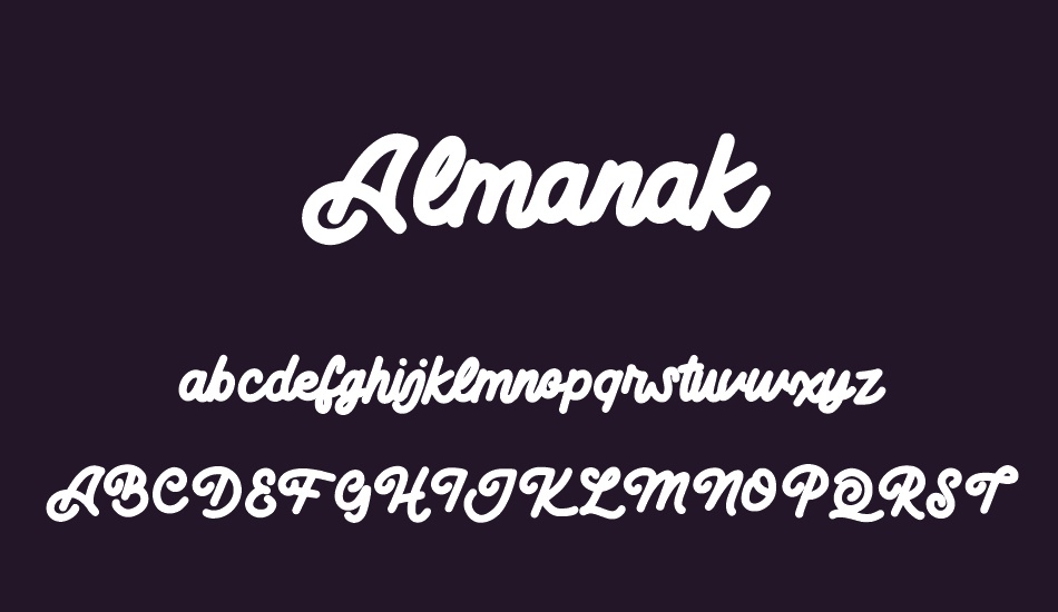 Almanak font