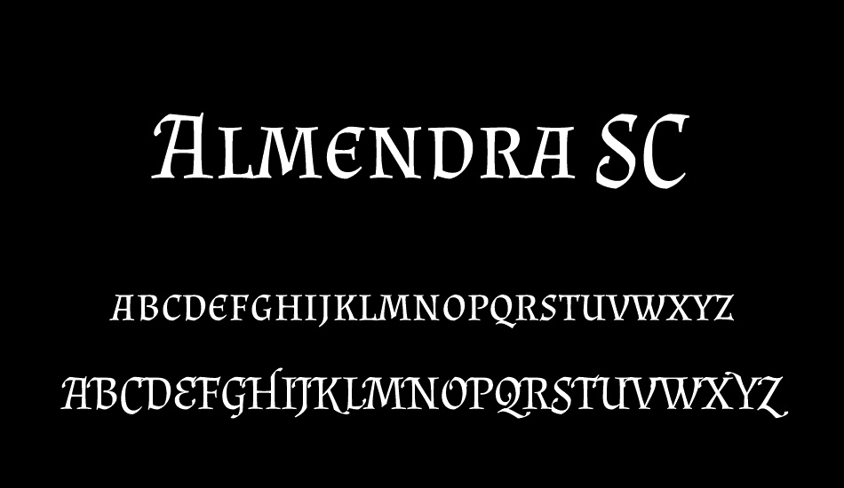 Almendra SC font