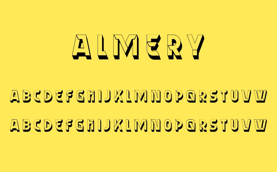 Almery font