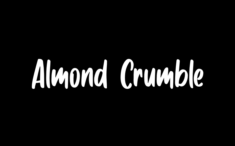 Almond Crumble font big