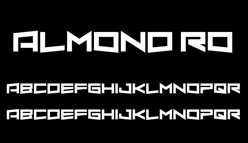 Almond Rocks font