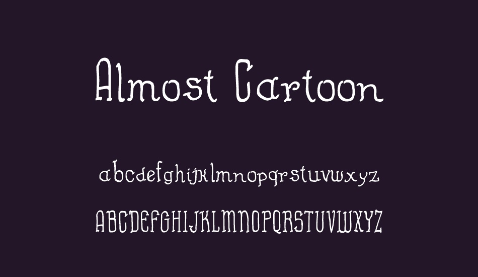 Almost Cartoon font