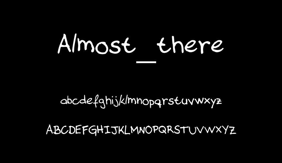 Almost_there font