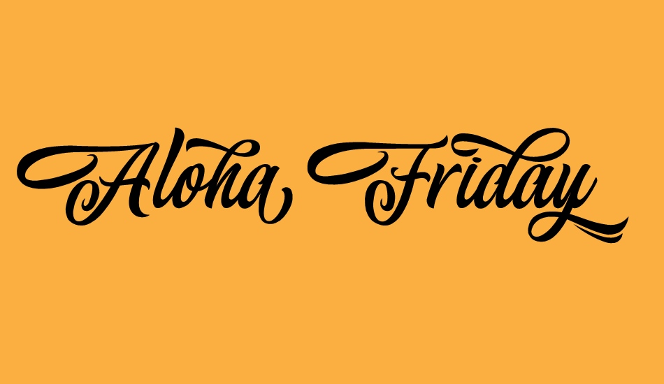 aloha-friday---personal-use font big