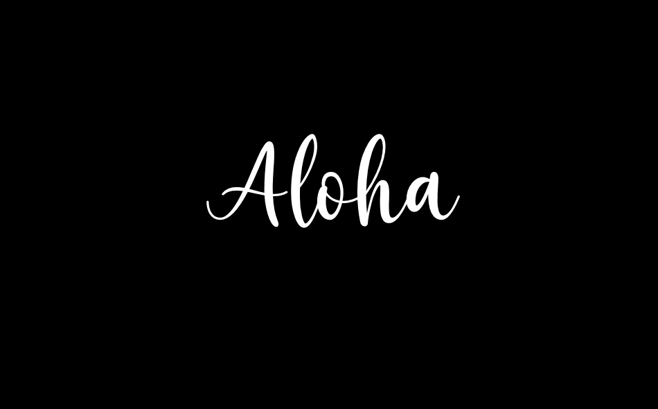 Aloha font big