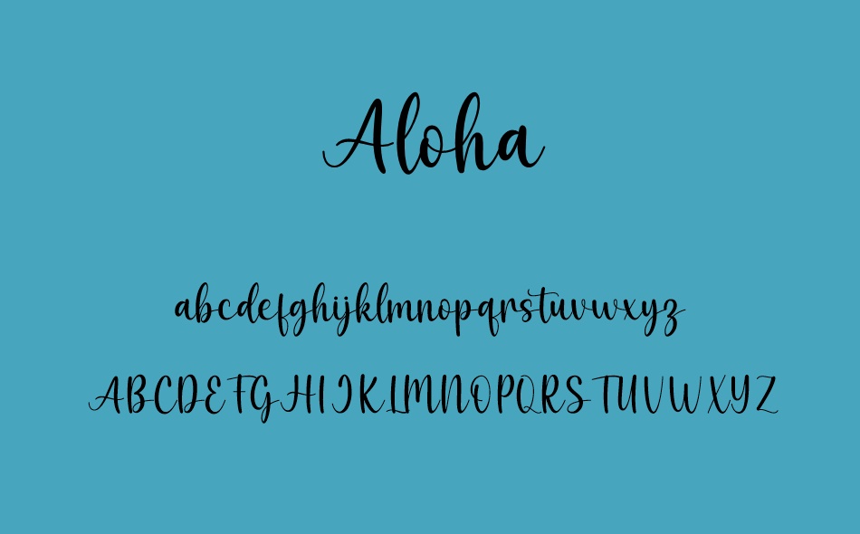 Aloha font