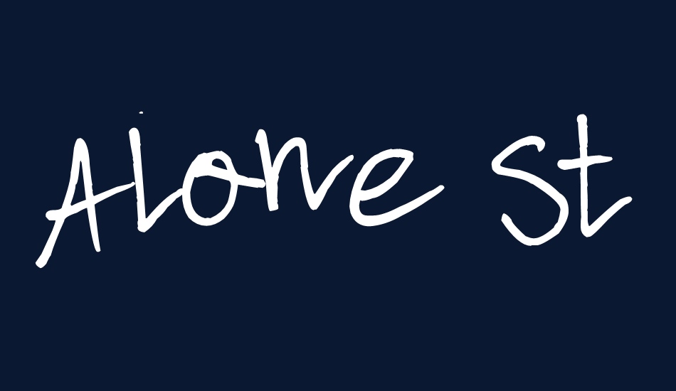 Alone Strand font big