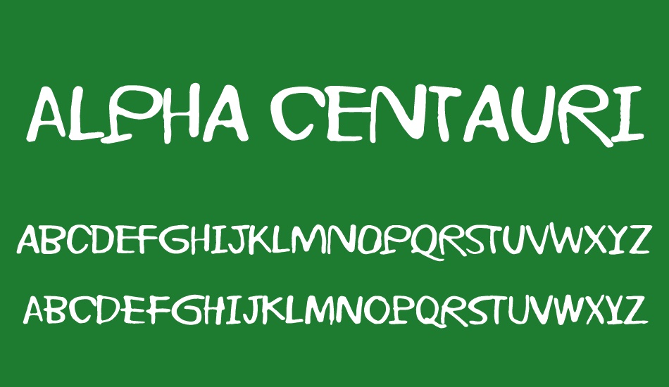 Alpha Centauri font