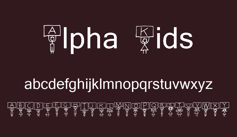 Alpha Kids font