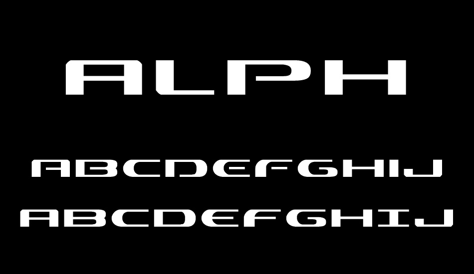 Alpha Men font